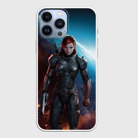 Чехол для iPhone 13 Pro Max с принтом Mass Effect в Кировске,  |  | Тематика изображения на принте: n7 | shepard | галактика | жнец | космос | масс | нормандия | планета | шепард | эффект