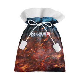 Подарочный 3D мешок с принтом Mass Effect в Кировске, 100% полиэстер | Размер: 29*39 см | n7 | shepard | галактика | жнец | космос | масс | нормандия | планета | шепард | эффект