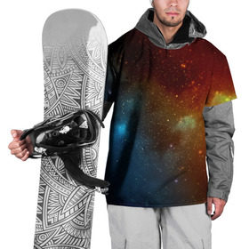 Накидка на куртку 3D с принтом Столкновение вселенных в Кировске, 100% полиэстер |  | nebula | звезды | туманность