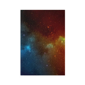 Обложка для паспорта матовая кожа с принтом Столкновение вселенных в Кировске, натуральная матовая кожа | размер 19,3 х 13,7 см; прозрачные пластиковые крепления | nebula | звезды | туманность
