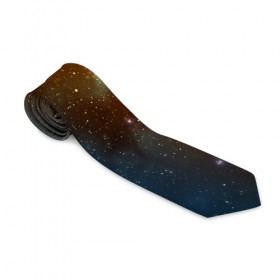 Галстук 3D с принтом Столкновение вселенных в Кировске, 100% полиэстер | Длина 148 см; Плотность 150-180 г/м2 | nebula | звезды | туманность