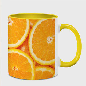 Кружка 3D с принтом Апельсинка в Кировске, керамика | ёмкость 330 мл | апельсин | свежесть | фрукт