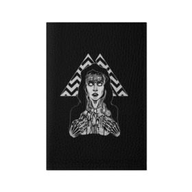 Обложка для паспорта матовая кожа с принтом Twin Peaks в Кировске, натуральная матовая кожа | размер 19,3 х 13,7 см; прозрачные пластиковые крепления | 