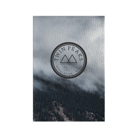 Обложка для паспорта матовая кожа с принтом Twin Peaks в Кировске, натуральная матовая кожа | размер 19,3 х 13,7 см; прозрачные пластиковые крепления | Тематика изображения на принте: twin peaks | дэвид линч | лес | лора палмер | сова | твин пикс | туман