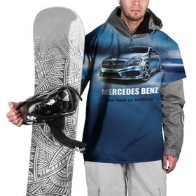 Накидка на куртку 3D с принтом Мерседес Бенц в Кировске, 100% полиэстер |  | auto | mercedes benz | авто | автомобиль | водитель | машина | мерин | мерс | тачка