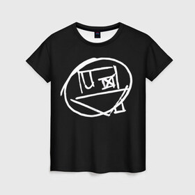 Женская футболка 3D с принтом Logo в Кировске, 100% полиэфир ( синтетическое хлопкоподобное полотно) | прямой крой, круглый вырез горловины, длина до линии бедер | art | logo | music | the neighbourhood | лого | музыка | поп | рок