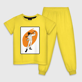 Детская пижама хлопок с принтом Заводной апельсин в Кировске, 100% хлопок |  брюки и футболка прямого кроя, без карманов, на брюках мягкая резинка на поясе и по низу штанин
 | Тематика изображения на принте: clockwork orange | берджесс | заводной апельсин | кубрик | молоко