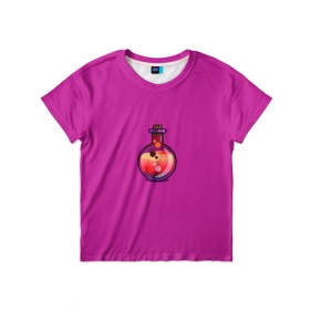 Детская футболка 3D с принтом Колба в Кировске, 100% гипоаллергенный полиэфир | прямой крой, круглый вырез горловины, длина до линии бедер, чуть спущенное плечо, ткань немного тянется | кислота | колба | пробирка | химия