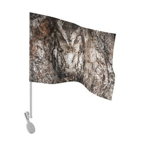 Флаг для автомобиля с принтом Камуфляж сова в Кировске, 100% полиэстер | Размер: 30*21 см | дерево | пернатая | птица | филин