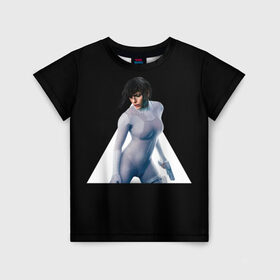 Детская футболка 3D с принтом Ghost In The Shell 14 в Кировске, 100% гипоаллергенный полиэфир | прямой крой, круглый вырез горловины, длина до линии бедер, чуть спущенное плечо, ткань немного тянется | Тематика изображения на принте: 