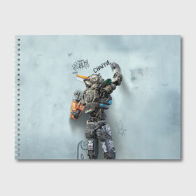 Альбом для рисования с принтом Чаппи в Кировске, 100% бумага
 | матовая бумага, плотность 200 мг. | antwoord | chappie | die | ninja | yolandi | йоланди | ниндзя | робот