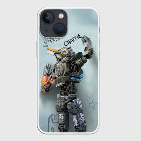 Чехол для iPhone 13 mini с принтом Чаппи в Кировске,  |  | antwoord | chappie | die | ninja | yolandi | йоланди | ниндзя | робот
