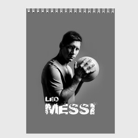 Скетчбук с принтом Leo Messi в Кировске, 100% бумага
 | 48 листов, плотность листов — 100 г/м2, плотность картонной обложки — 250 г/м2. Листы скреплены сверху удобной пружинной спиралью | barcelona | spanish | аргентина | барселона | испания | лео | месси | мяч | футбол | футболист