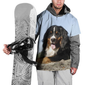 Накидка на куртку 3D с принтом Бернский зенненхунд в Кировске, 100% полиэстер |  | голубое небо | друг человека | животное | красивая | милая | овчарка | пес | породистая собака | породы | прикольная | природа | рыжий | черный | щенок