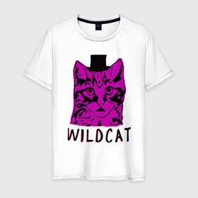 Мужская футболка хлопок с принтом wildcat в Кировске, 100% хлопок | прямой крой, круглый вырез горловины, длина до линии бедер, слегка спущенное плечо. | Тематика изображения на принте: cat | gta | gtaonline | wildcat | кот