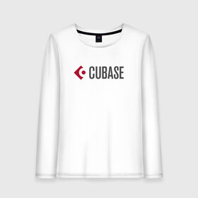 Женский лонгслив хлопок с принтом Cubase в Кировске, 100% хлопок |  | cubase