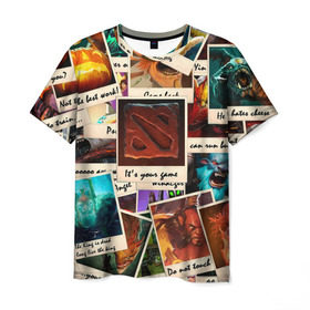 Мужская футболка 3D с принтом Photograph в Кировске, 100% полиэфир | прямой крой, круглый вырез горловины, длина до линии бедер | dota 2 | дота 2