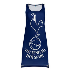 Платье-майка 3D с принтом Tottenham hotspur в Кировске, 100% полиэстер | полуприлегающий силуэт, широкие бретели, круглый вырез горловины, удлиненный подол сзади. | football | англия | болельщик | игрок | лондон | премьер лига | тоттенхэм хотспур | фанат | футбол | футболист | шпоры