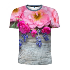 Мужская футболка 3D спортивная с принтом Весенний аромат в Кировске, 100% полиэстер с улучшенными характеристиками | приталенный силуэт, круглая горловина, широкие плечи, сужается к линии бедра | желтый | красный | любовь | новинки | подарок | розы | сердце | текстура | тюльпаны | цветы