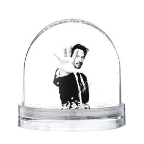 Снежный шар с принтом Киану Ривз в Кировске, Пластик | Изображение внутри шара печатается на глянцевой фотобумаге с двух сторон | john | keanu | matrix | reeves | wick | матрица