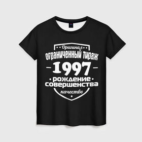 Женская футболка 3D с принтом Рождение совершенства 1997 в Кировске, 100% полиэфир ( синтетическое хлопкоподобное полотно) | прямой крой, круглый вырез горловины, длина до линии бедер | 