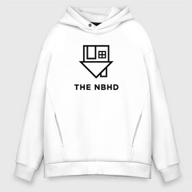 Мужское худи Oversize хлопок с принтом The Neighbourhood в Кировске, френч-терри — 70% хлопок, 30% полиэстер. Мягкий теплый начес внутри —100% хлопок | боковые карманы, эластичные манжеты и нижняя кромка, капюшон на магнитной кнопке | nbhd | neighbourhood | the nbhd | the neighbourhood