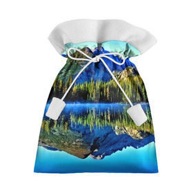 Подарочный 3D мешок с принтом Switzerland в Кировске, 100% полиэстер | Размер: 29*39 см | kander valley | switzerland | вечер | вода | горы | деревья | зима | лес | огни | озеро | парк | подсветка | снег | швейцария