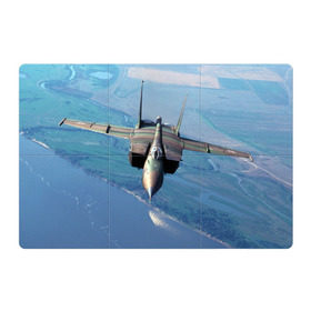 Магнитный плакат 3Х2 с принтом МиГ-31 в Кировске, Полимерный материал с магнитным слоем | 6 деталей размером 9*9 см | самолет
