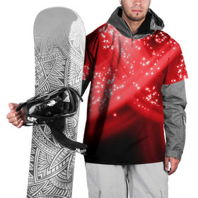 Накидка на куртку 3D с принтом Звёздный шлейф в Кировске, 100% полиэстер |  | абстракция | блеск | гламур | звёздочка | звёзды | красный | огни