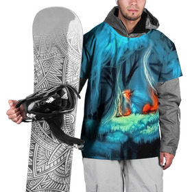 Накидка на куртку 3D с принтом Лиса в Кировске, 100% полиэстер |  | Тематика изображения на принте: бабочки | лес | лесной дух | лиса | прикольные | природа | фэнтези