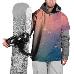 Накидка на куртку 3D с принтом Morbilli в Кировске, 100% полиэстер |  | геометрия | звезды | разноцветный