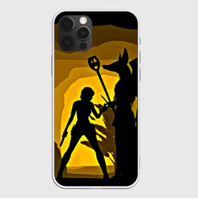 Чехол для iPhone 12 Pro Max с принтом Tomb Raider в Кировске, Силикон |  | Тематика изображения на принте: желтый | лара крофт | черный