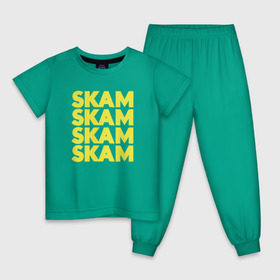 Детская пижама хлопок с принтом Стыд Skam в Кировске, 100% хлопок |  брюки и футболка прямого кроя, без карманов, на брюках мягкая резинка на поясе и по низу штанин
 | skam | скам | стыд