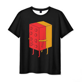Мужская футболка 3D с принтом I`ll never let go в Кировске, 100% полиэфир | прямой крой, круглый вырез горловины, длина до линии бедер | crazy | love | геометрия | для влюбленных | конструктор | лего | любовь | пазлы