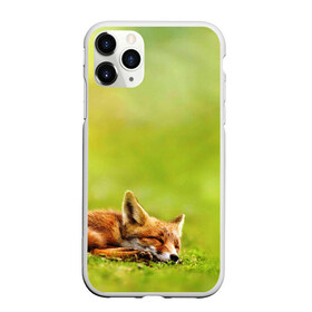 Чехол для iPhone 11 Pro матовый с принтом Лисичка спит в Кировске, Силикон |  | Тематика изображения на принте: fox | животное | зверь | красивая | лес | лис | лиса | лисенок | лисица | лисичка | мех | патрикеевна | песец | плутовка | прикольная | природа | рыжая | рыжий цвет | сказка | хвост | хитрая | хищник