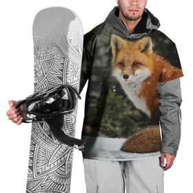 Накидка на куртку 3D с принтом Лиса в Кировске, 100% полиэстер |  | fox | животное | зверь | красивая | лес | лис | лиса | лисенок | лисица | лисичка | мех | патрикеевна | песец | плутовка | прикольная | природа | рыжая | рыжий цвет | сказка | хвост | хитрая | хищник