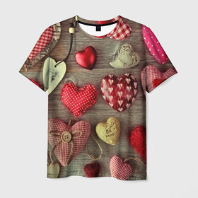 Мужская футболка 3D с принтом Плюшевые сердечки в Кировске, 100% полиэфир | прямой крой, круглый вырез горловины, длина до линии бедер | 3d | абстракция | день святого валентина | игрушки | любовь | много | плюшевые | праздник | прикольные | разные | сердечки | цветные | яркие