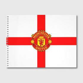 Альбом для рисования с принтом Manchester united в Кировске, 100% бумага
 | матовая бумага, плотность 200 мг. | 3д | fc | manchester united | mu | англия | британия | игра | канониры | красные дьяволы | лондон | манчестер | мю | флаг | флаг британии | футбол | эмблема