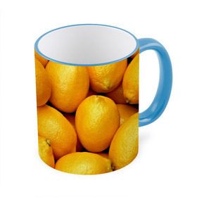 Кружка 3D с принтом Лимончики в Кировске, керамика | ёмкость 330 мл | 3d | витамин | еда | желтый | лето | лимон | много | пища | прикольные | сочные | фрукты | цитрус | яркие