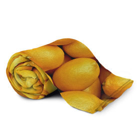 Плед 3D с принтом Лимончики в Кировске, 100% полиэстер | закругленные углы, все края обработаны. Ткань не мнется и не растягивается | 3d | витамин | еда | желтый | лето | лимон | много | пища | прикольные | сочные | фрукты | цитрус | яркие