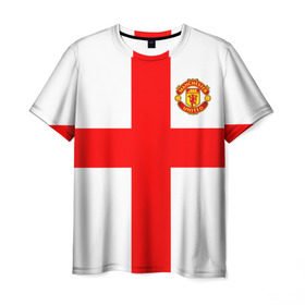 Мужская футболка 3D с принтом Manchester united в Кировске, 100% полиэфир | прямой крой, круглый вырез горловины, длина до линии бедер | 3d | 3д | fc | manchester united | mu | англия | британия | игра | канониры | красные дьяволы | лондон | манчестер | мю | флаг | флаг британии | футбол | эмблема