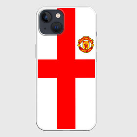 Чехол для iPhone 13 с принтом Manchester united в Кировске,  |  | 3d | 3д | fc | manchester united | mu | англия | британия | игра | канониры | красные дьяволы | лондон | манчестер | мю | флаг | флаг британии | футбол | эмблема