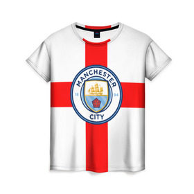 Женская футболка 3D с принтом Манчестер Сити в Кировске, 100% полиэфир ( синтетическое хлопкоподобное полотно) | прямой крой, круглый вырез горловины, длина до линии бедер | 3d | manchester city | new | английская премьер лига | англия | апл | болельщикам | британия | игра | лондон | манчестер | манчестер сити | новые | популярные | прикольные | футбол | футбольный клуб | эмблема