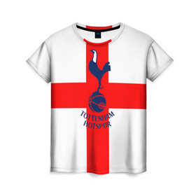 Женская футболка 3D с принтом Tottenham в Кировске, 100% полиэфир ( синтетическое хлопкоподобное полотно) | прямой крой, круглый вырез горловины, длина до линии бедер | 3d | english | fc | football | new | tottenham | tottenham hotspur | англия | британия | логотип | лондон | новые | популярные | прикольные | тоттенхэм | тоттенхэм хотспур | фк | флаг | футбол | футбольный клуб