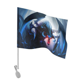 Флаг для автомобиля с принтом League Of Legends Cho`Gath в Кировске, 100% полиэстер | Размер: 30*21 см | chogath | league of legends | lol
