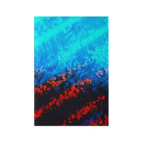 Обложка для паспорта матовая кожа с принтом Still waiting neon в Кировске, натуральная матовая кожа | размер 19,3 х 13,7 см; прозрачные пластиковые крепления | полосы | разводы | разноцветные | узоры | яркие