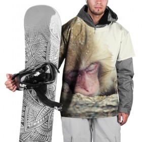 Накидка на куртку 3D с принтом Обезьянка спит в Кировске, 100% полиэстер |  | Тематика изображения на принте: бабуин | животное | обезьяна | орангутанг | примат