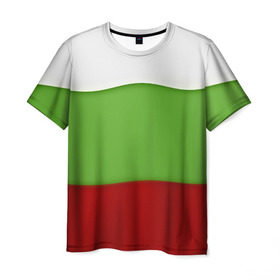 Мужская футболка 3D с принтом Болгария в Кировске, 100% полиэфир | прямой крой, круглый вырез горловины, длина до линии бедер | bulgaria | flag | болгария | республика болгария | текстура | флаг