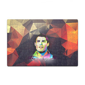 Пазл магнитный 126 элементов с принтом Cristiano Ronaldo в Кировске, полимерный материал с магнитным слоем | 126 деталей, размер изделия —  180*270 мм | 