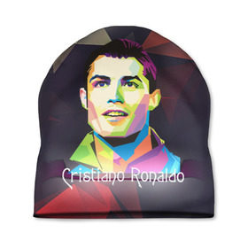 Шапка 3D с принтом Cristiano Ronaldo в Кировске, 100% полиэстер | универсальный размер, печать по всей поверхности изделия | 